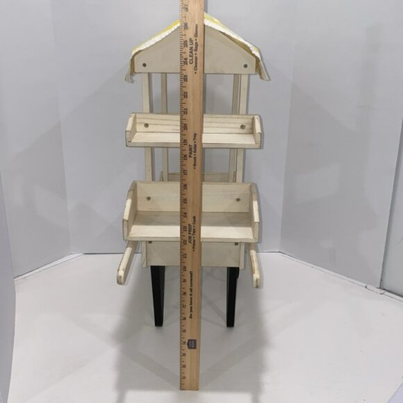 Vintage 27" Lemonade Cart With Shelves And Movable Wheels - Picture 15 of 16